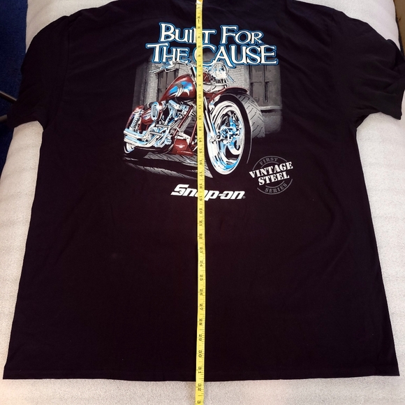 SNAP-ON Built For The Cause Motorcycle Vintage Steel Graphic T-shirt Men 2XL. - Picture 5 of 8